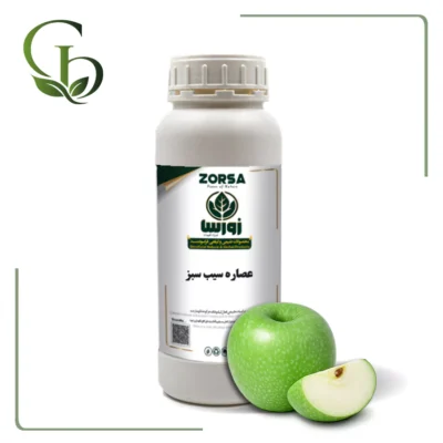 عصاره سیب سبز مایع